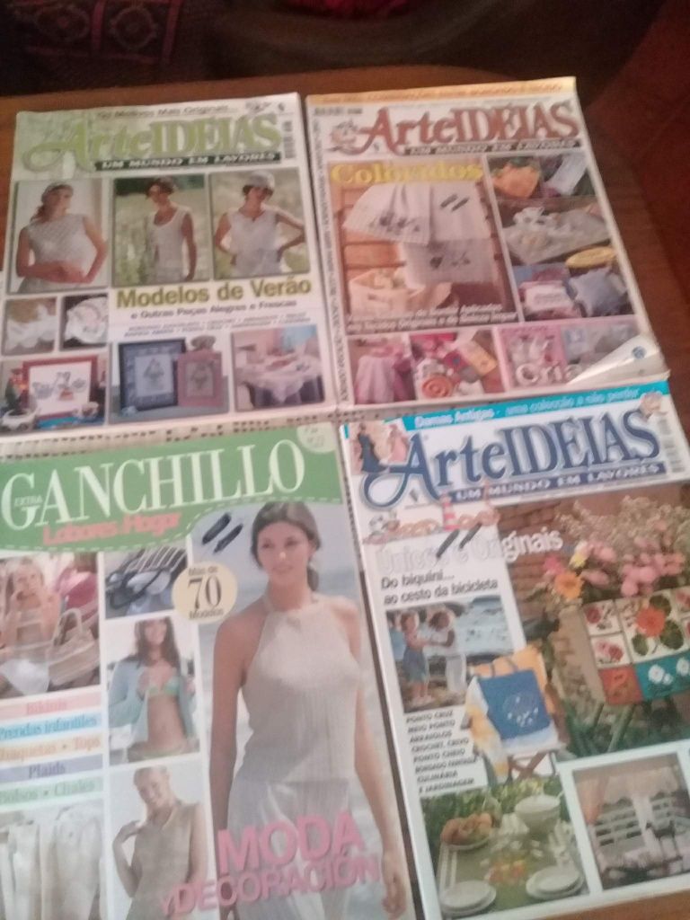 Revistas croché ponto cruz etc