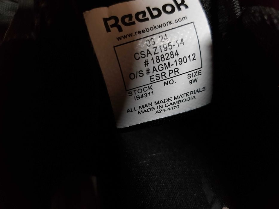 Buty robocze REEBOK rozm 42 wkł 27,5 cm