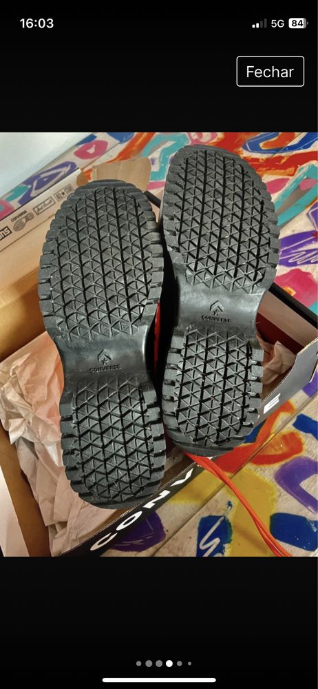 Sapatilhas botim em couro “CONVERSE “(Counter Climate) waterproof 37,5