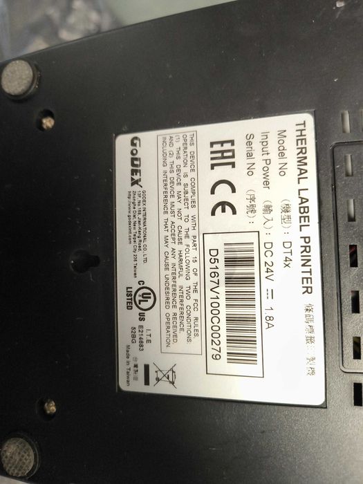 GoDEX DT4x drukarka TERMICZNA ETYKIET USB Uszkodzona 6