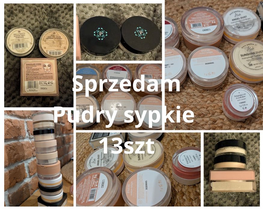 Sprzedam 13 sypkich pudrów