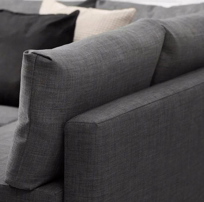 Sofa narożnik z funkcją spania łóżko szary grafitowy