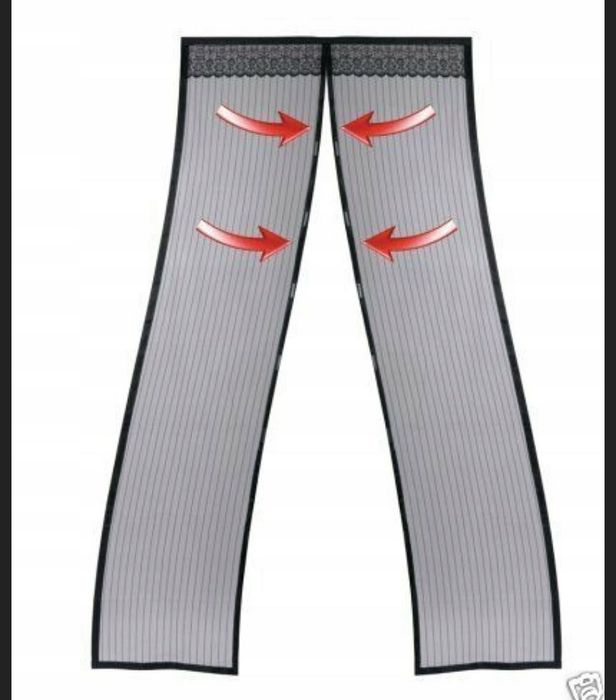 Moskitiera magnetyczna do drzwi zasłona przeciw owadom 90 cm x 210