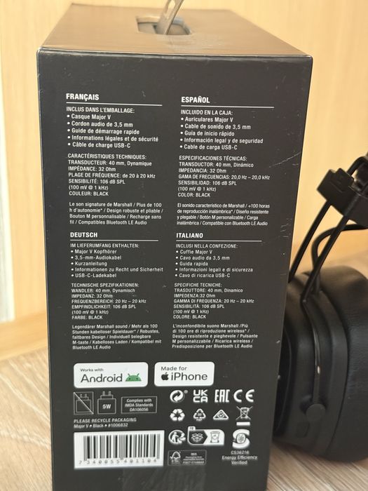 Навушники Marshall Major 5