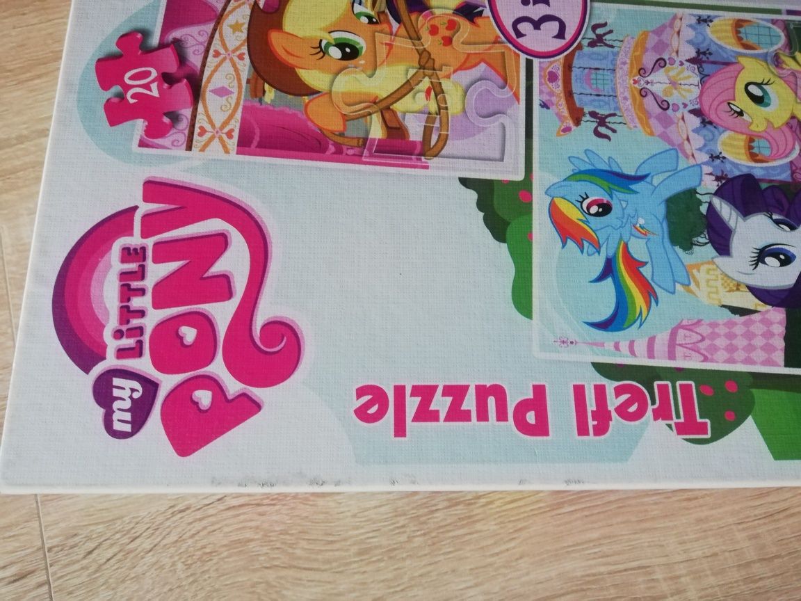 Puzzle dla dzieci 3 w 1 My Little Pony Kucyki