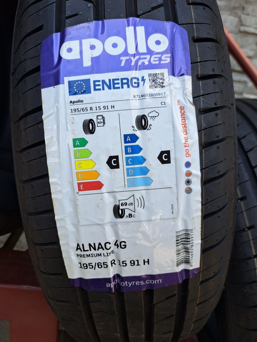 4 Opony NOWE letnie 195/65 R15 APOLLO Montaż i wyważanie Gratis!