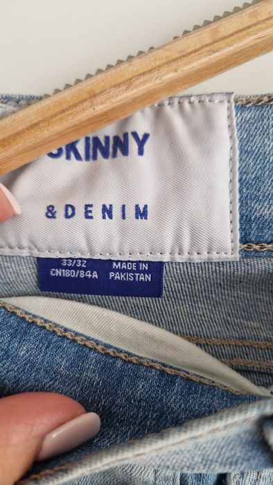 Spodnie jeansowe skinny HM rozm 33/32