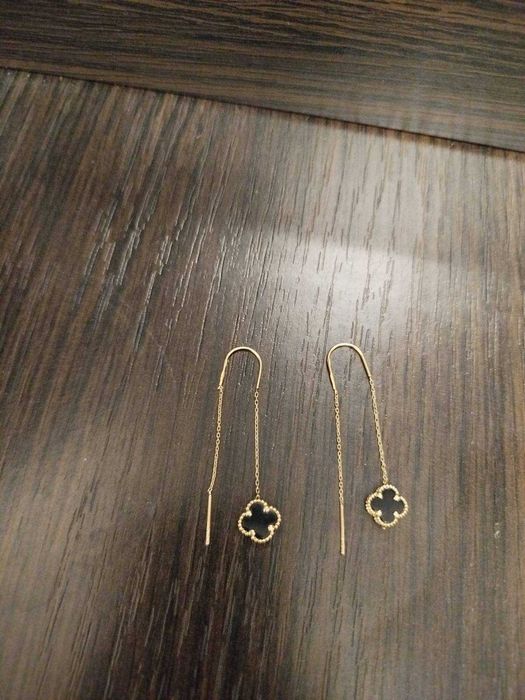 Сережки протяжки золото