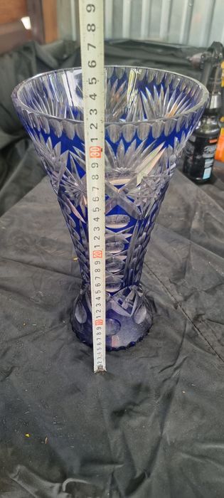 Piękny duży wazon kobaltowy