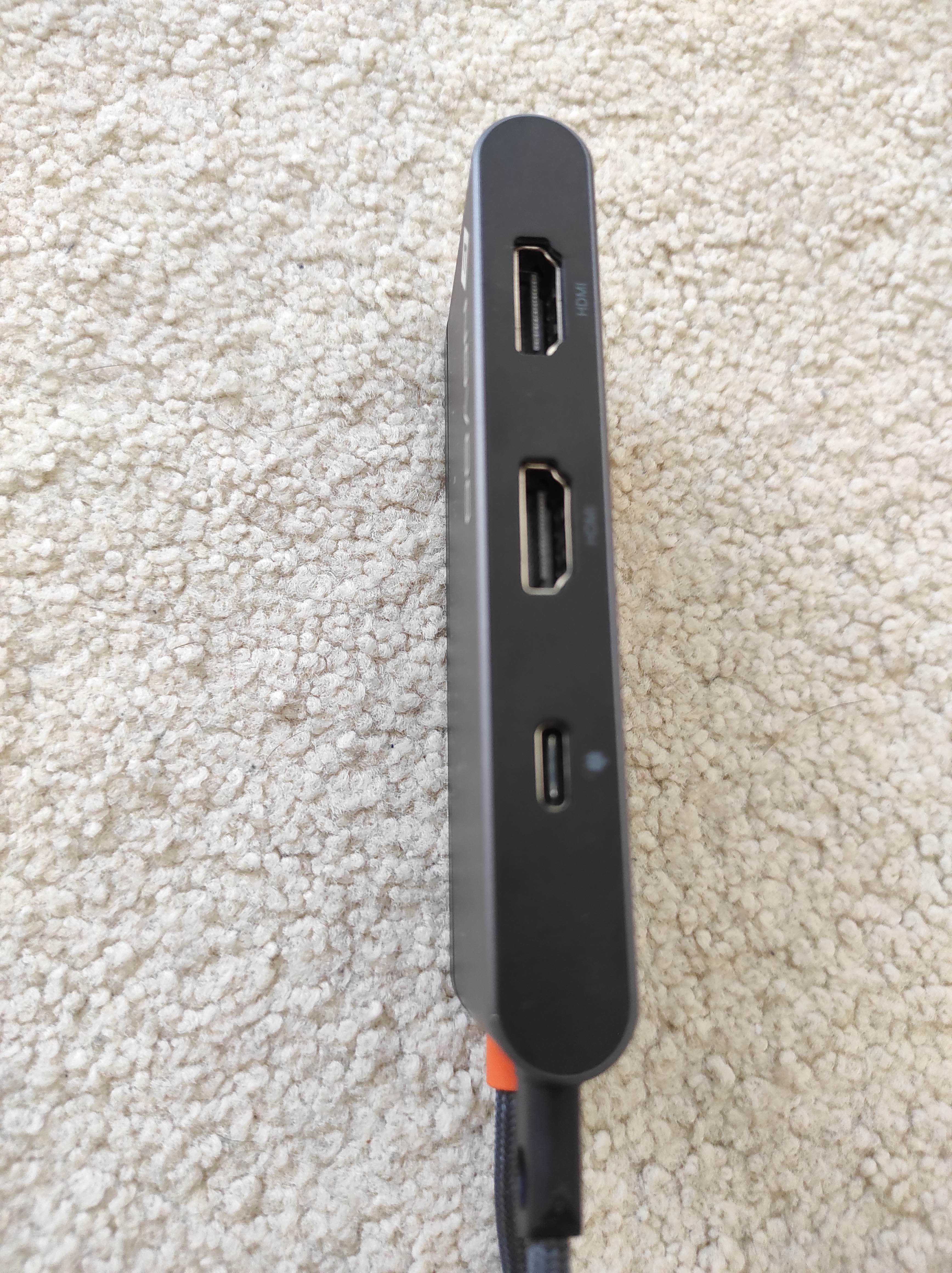 Stacja dokująca NOVOO RM6F 6W1 adapter HUB USB C HDMI 4K PRO DUAL
