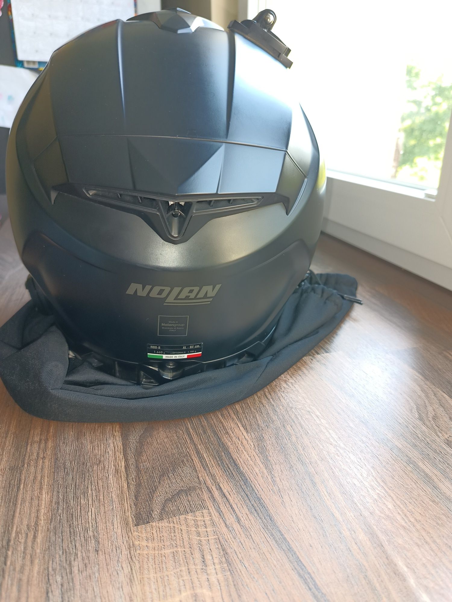 Kask integralny Nolan N80 XL czarny mat z intercomem