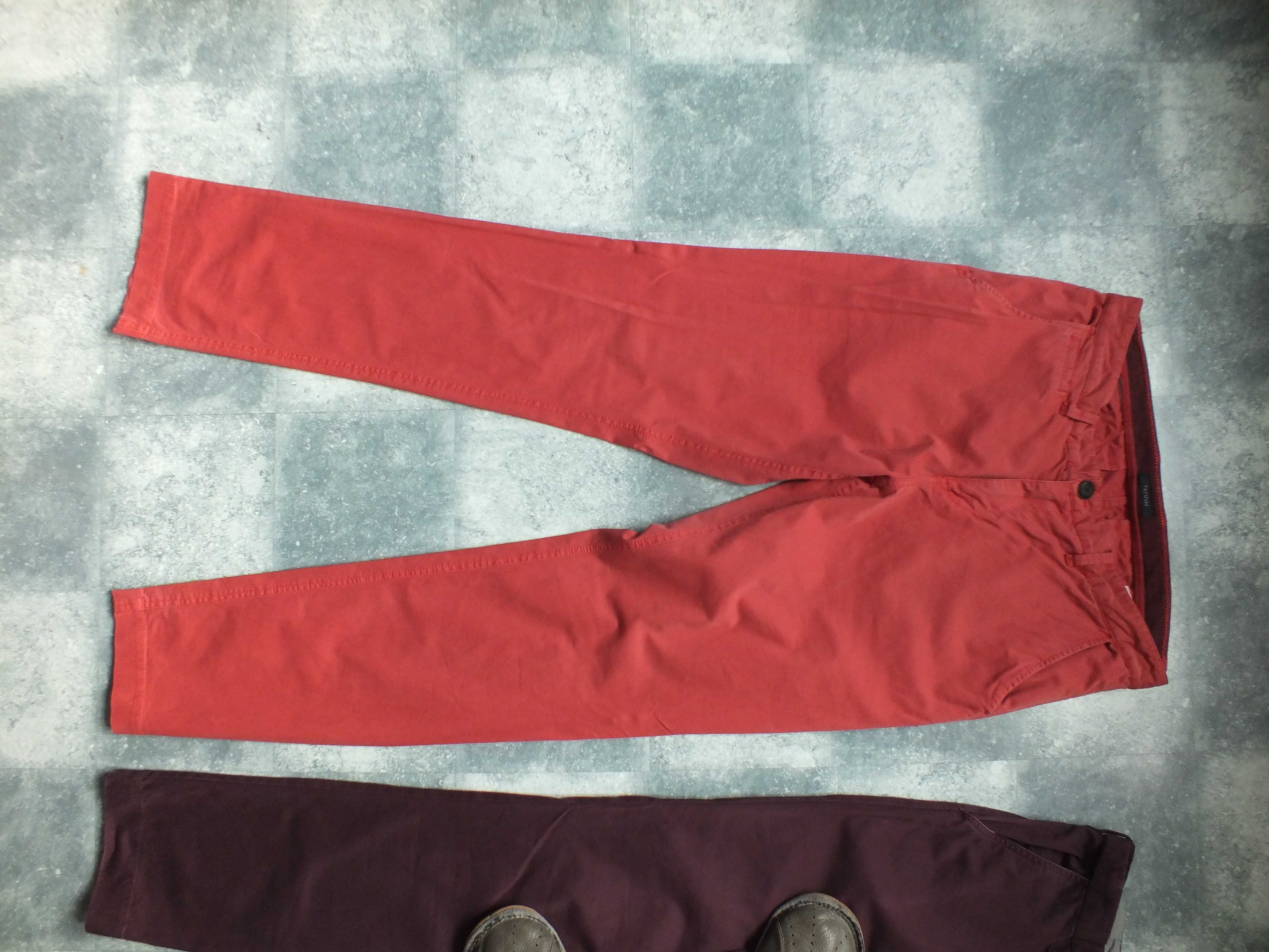 2szt. spodnie męskie TATUUM roz.W32 bawełna, pas 88cm stan b.dobry KAN