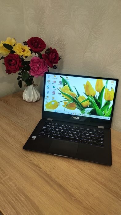 ASUS Vivobook Flip 14 TP412,ноутбук-планшет+чехол в подарок,ідеальный