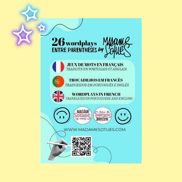 Livro de Autora - "26 Wordplays entre parênteses" by Madame Sotues