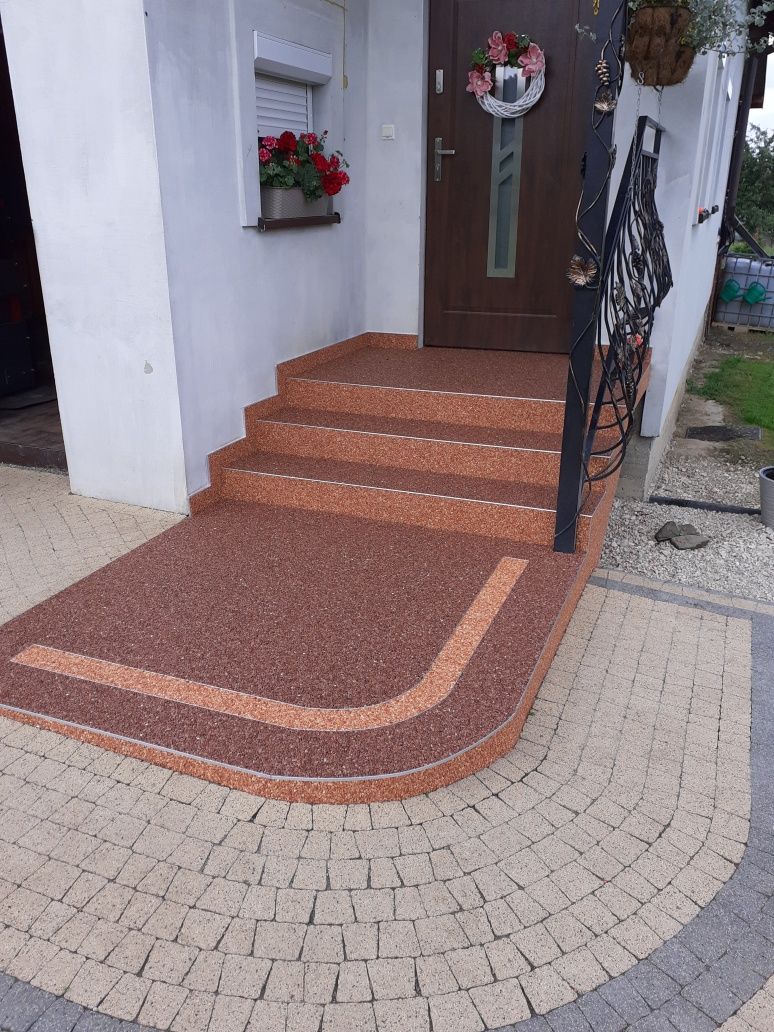 Kamienny Dywan Żywica zywica do garazu Microcement posadzki żywiczne