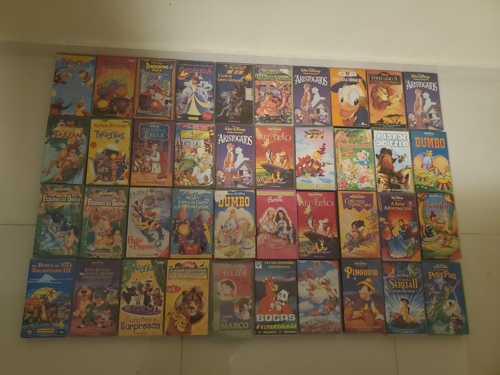 Cassetes VHS Animação