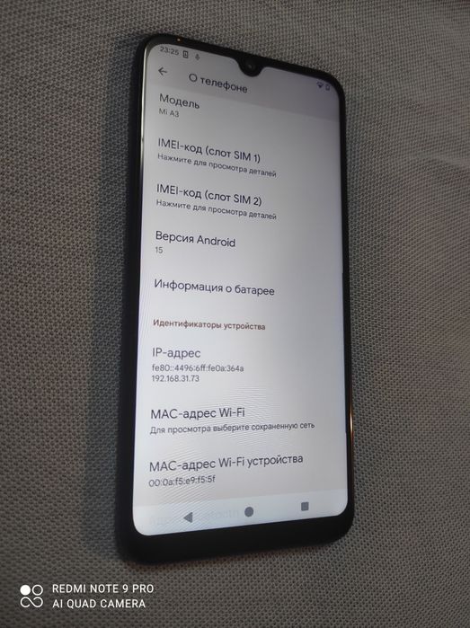 Xiaomi mi A3 4/64 Android 15 Snapdragon