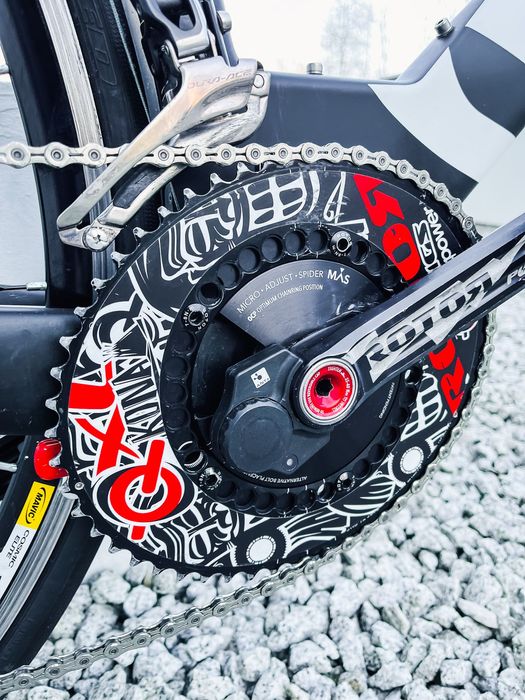 Rower triathlonowy TT Cervélo P5 SIX r 56 Rotor Power, Ceramic Speed