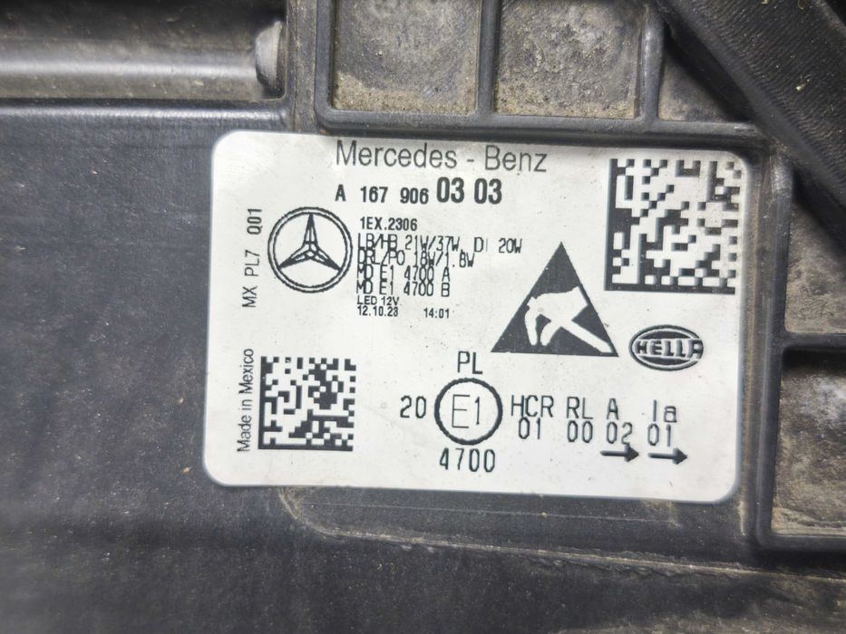 Lampa lewa przód Mercedes GLE W167 Led High Performance OE 19-