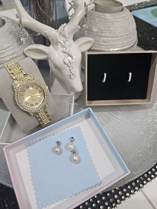 Srebrne zawieszki z perłą