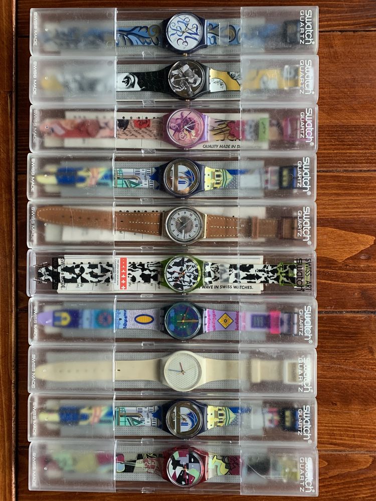 Vendo coleção de relógios swatch