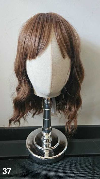 Peruka damska falowana brązowa dostawa 24h