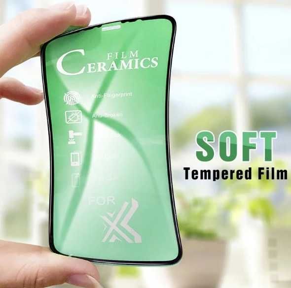 защитное стекло 9D ceramic на все модели iphone