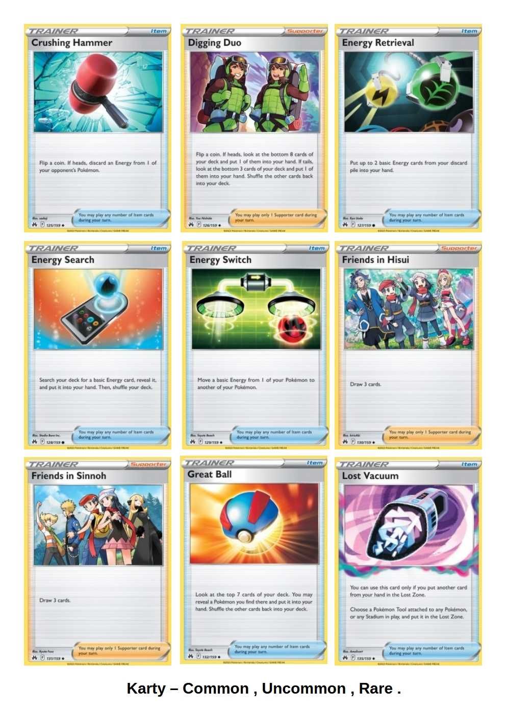 TCG.Karty Pokemon - Crown Zenith - 2/2 - karty zwykłe