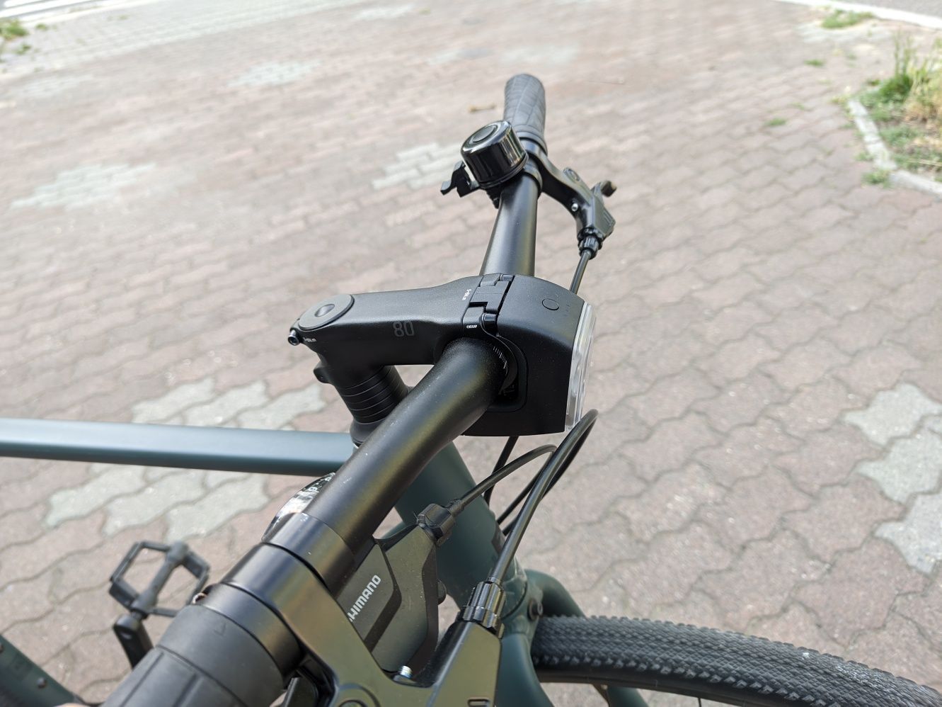 Mostek rowerowy zintegrowany z Lampką LED