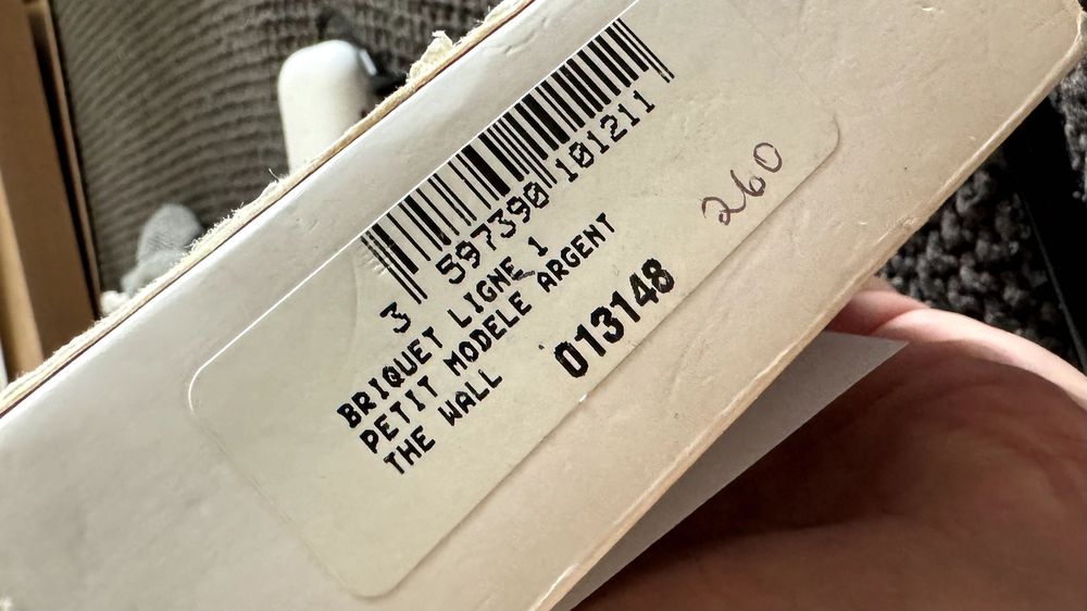 ST Dupont Briquet Ligne 1, Petite Model Argent, The Wall