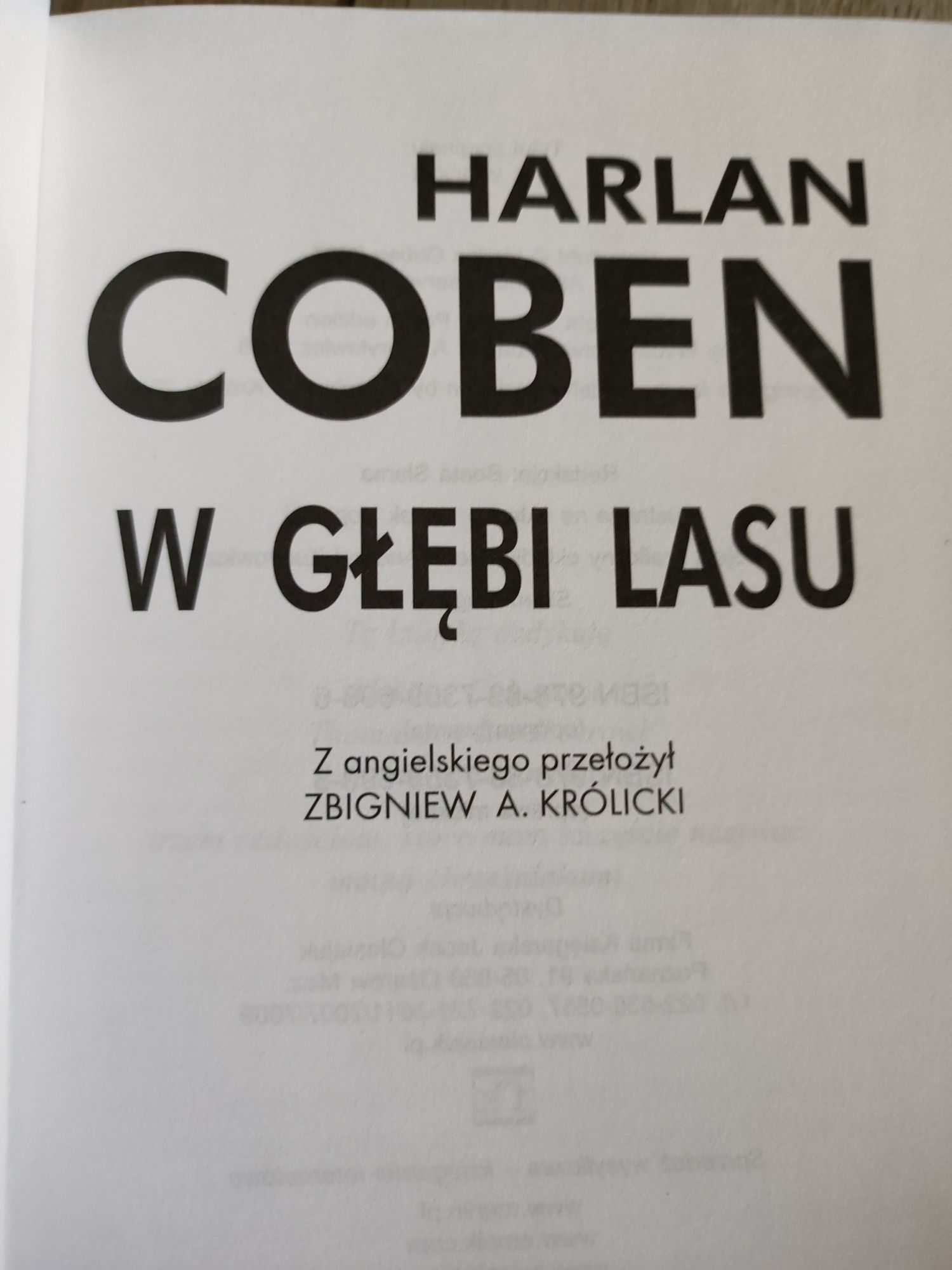 Harman Coben W głębi lasu