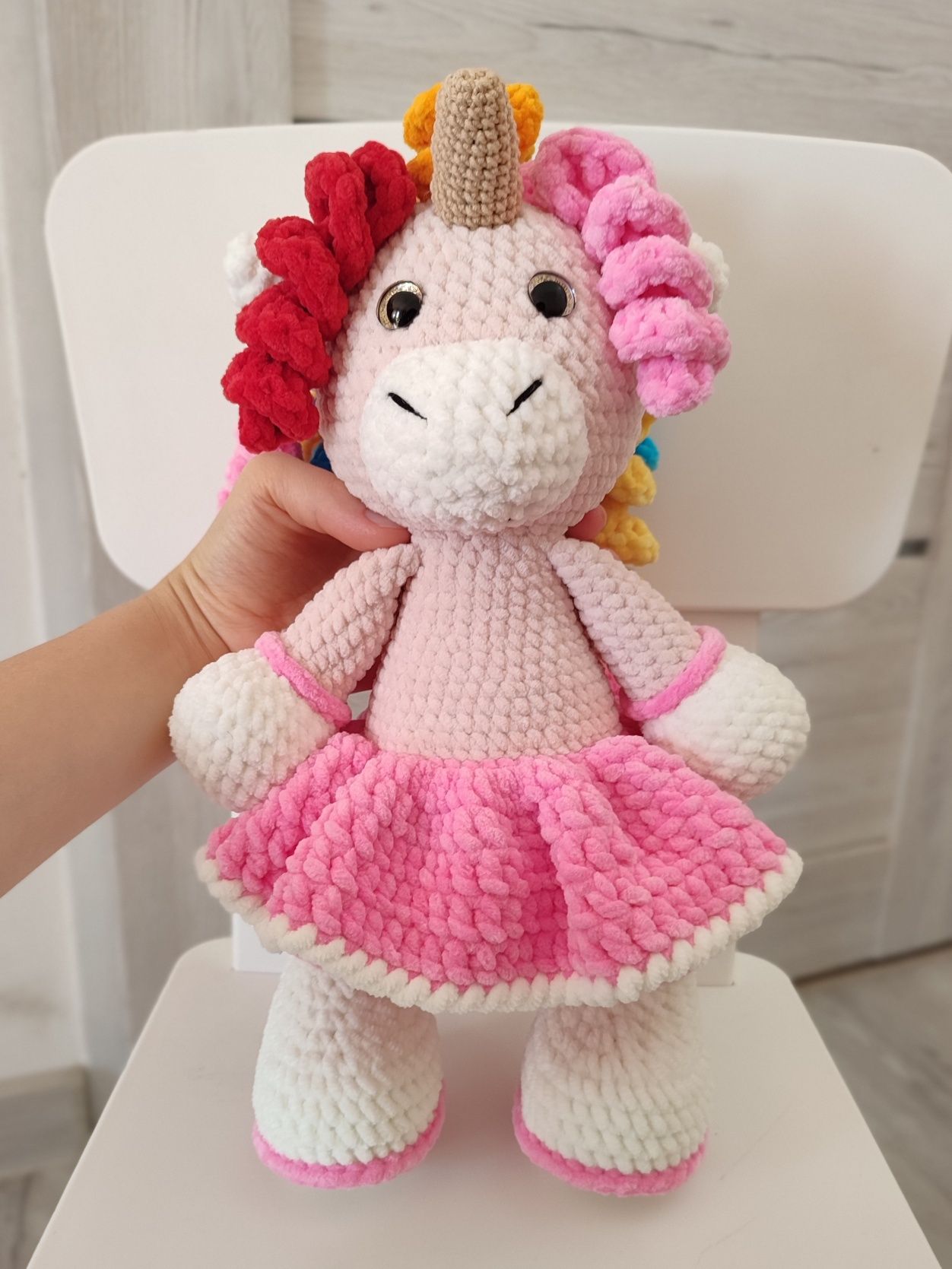 Zabawka Jednorożec, hand made, amigurumi