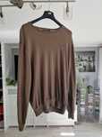 Męski sweter POLO Ralph Lauren, brązowy, roz.XXL, merio wool, dziruka