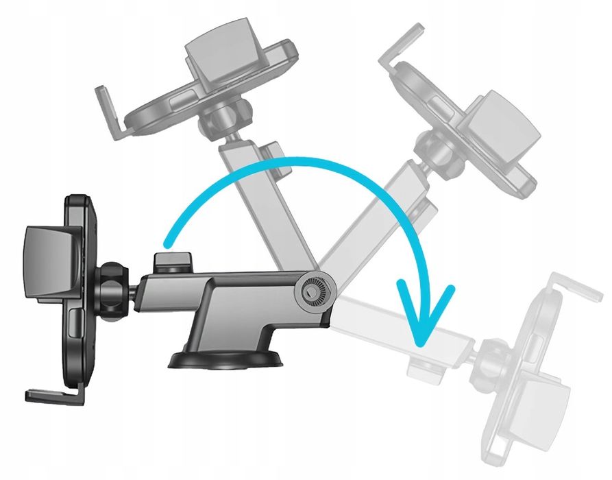 Uchwyt Samochodowy na Telefon na szybę w kratkę Uchwyt do Auta, Satis