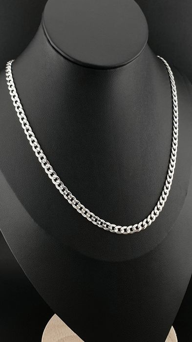 Łańcuszek srebrny pr.925 DŁUGI 65cm/4mm/9g pancerka