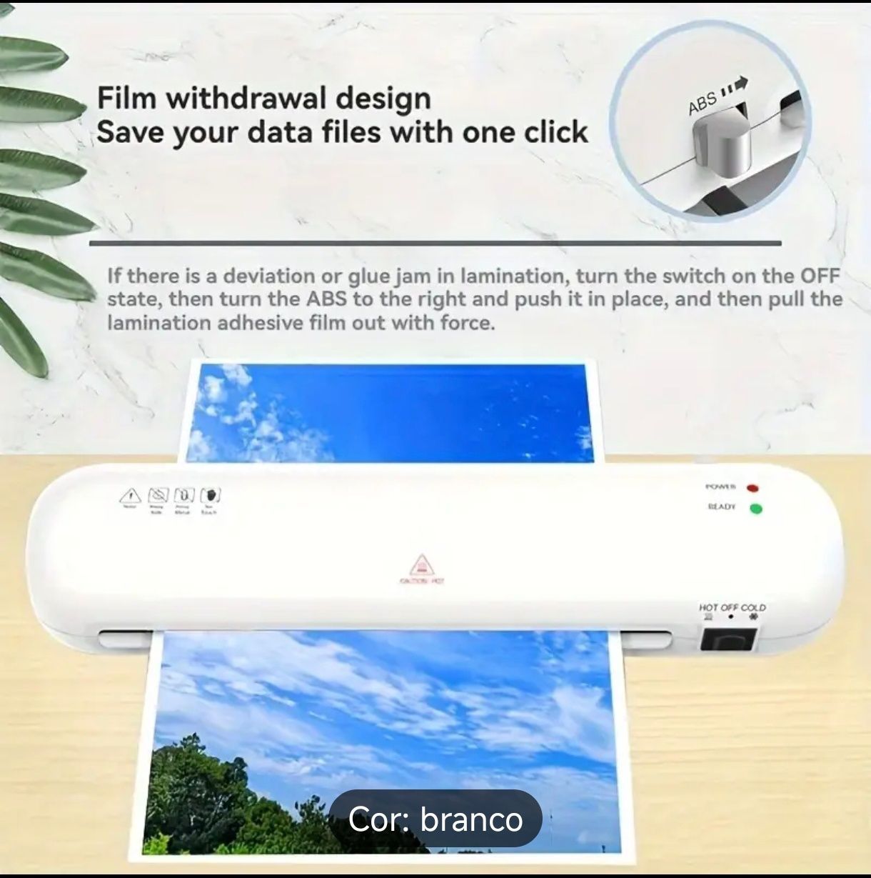 Máquina compacta de plastificação