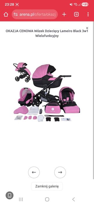 Wózek 3 w 1 Lameniro