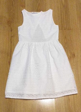 Sukienka biała haftowana 122 H&M