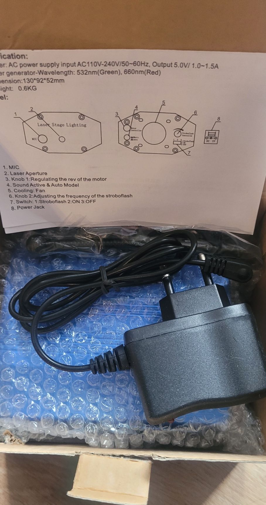 Mini projektor laser - nowy