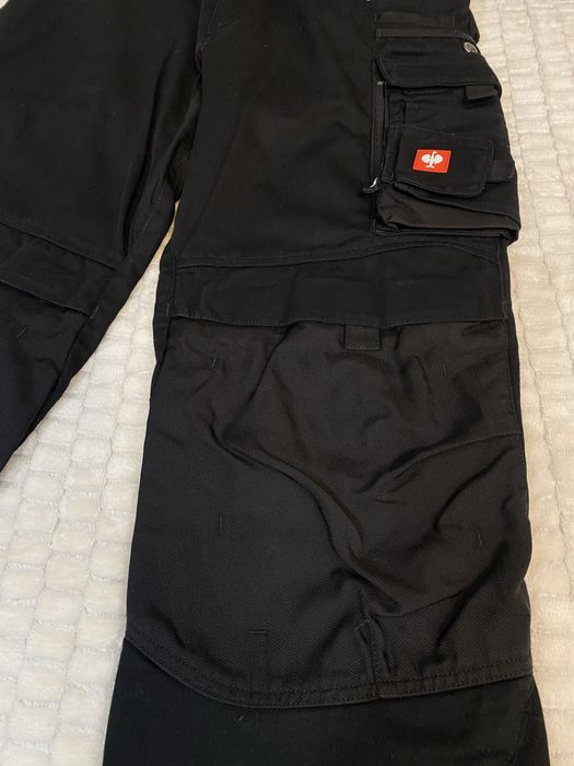 Męskie spodnie robocze logowane czarne marki Engelbert Strauss