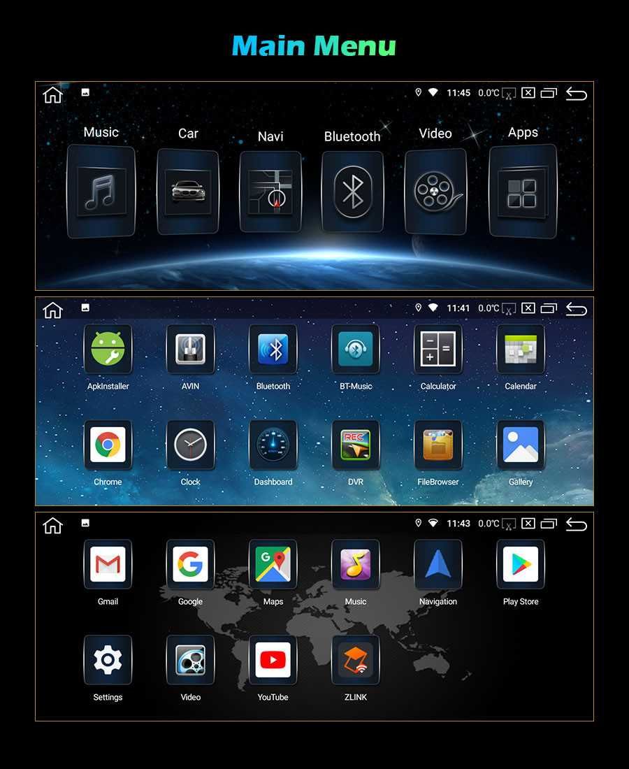 Auto-rádio  12.3" e 8.8" Android 14 BMW E65/E66 2001 a 2008