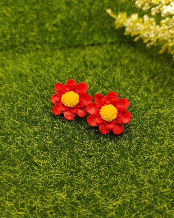 Kolczyki sztyfty kwiatki