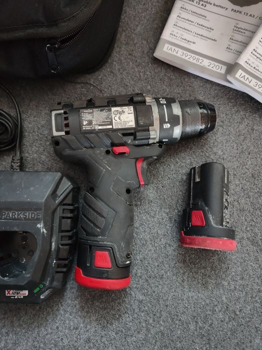 Wkrętarka Parkside PERFORMANCE PBSPA 12 B2 dwie baterie  + ładowarka