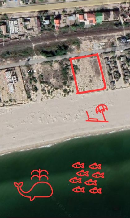 Продам участок Затока, первая линия!.