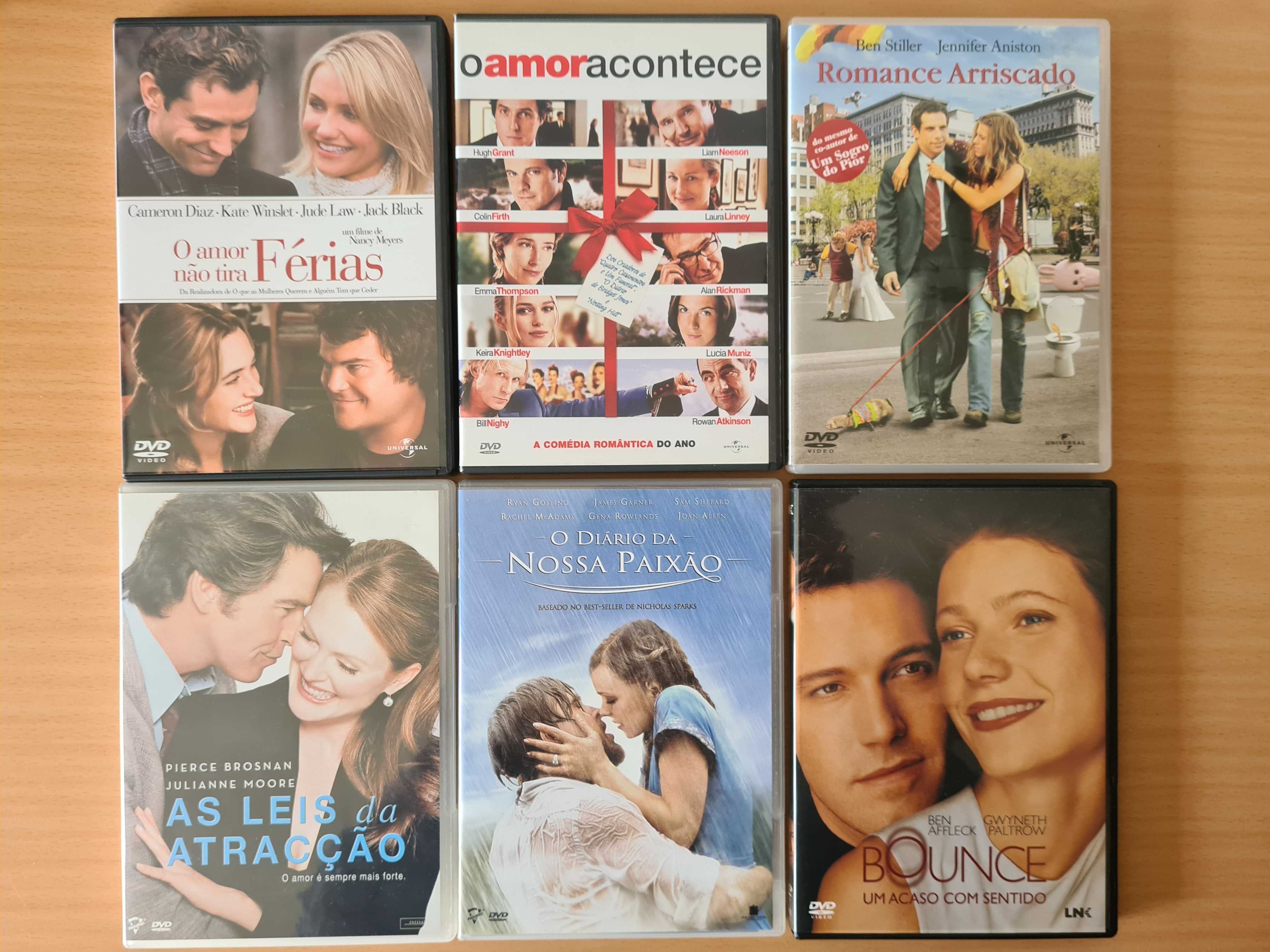 6 filmes românticos em DVD