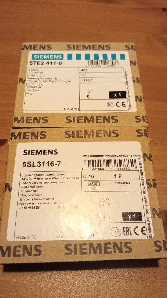 Siemens Disjuntores Novos
