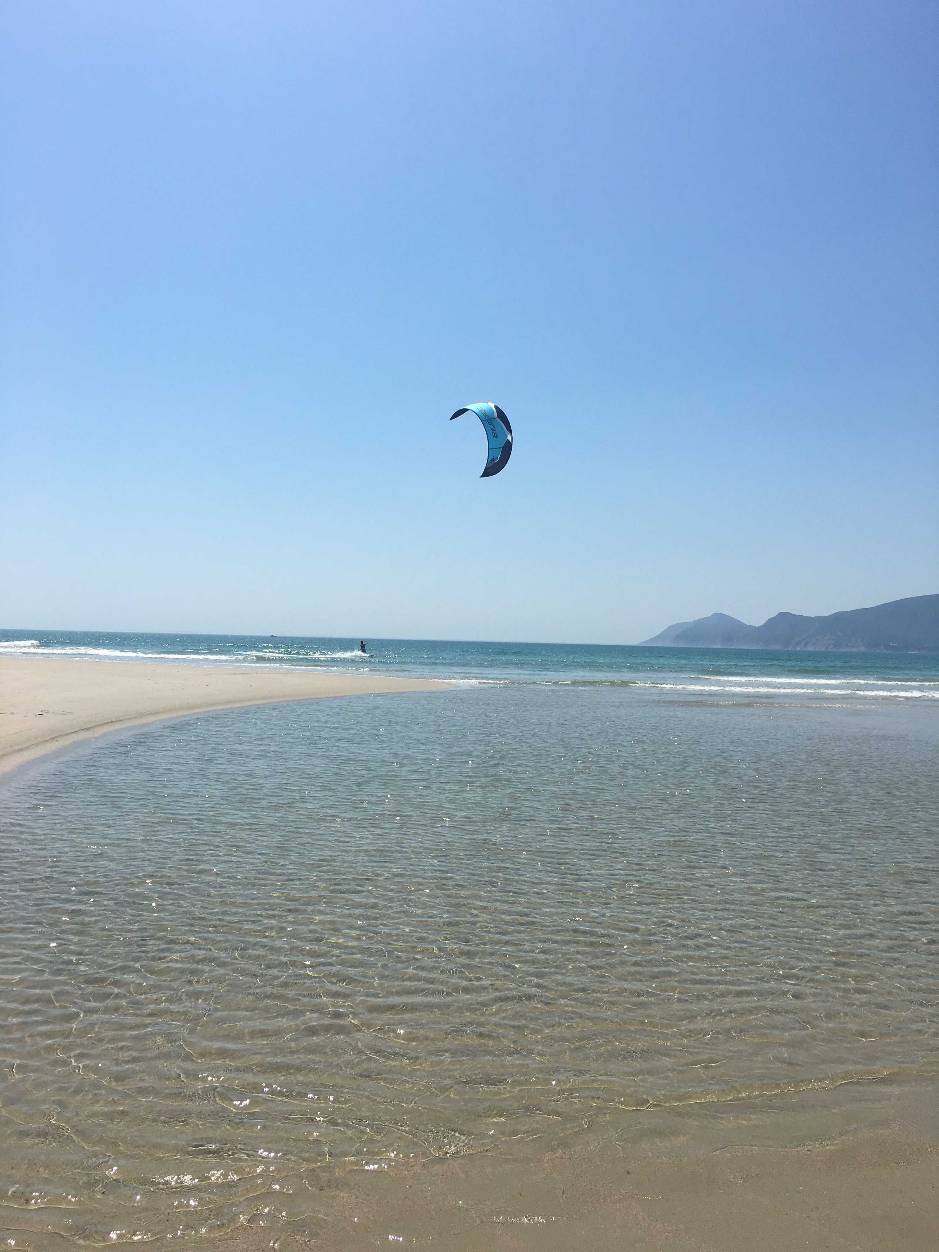 Kitesurf Kite Ozone 17 metros Zephir com barra