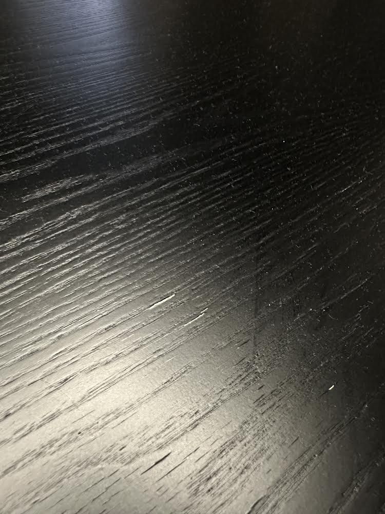 Stół Okrągły Czarny Fornir Jesion Ø157x75 cm