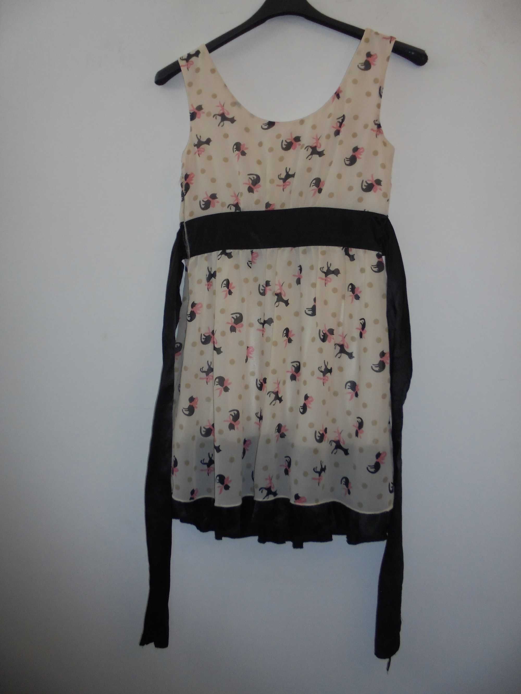 vestido de mulher aos gatinhos
