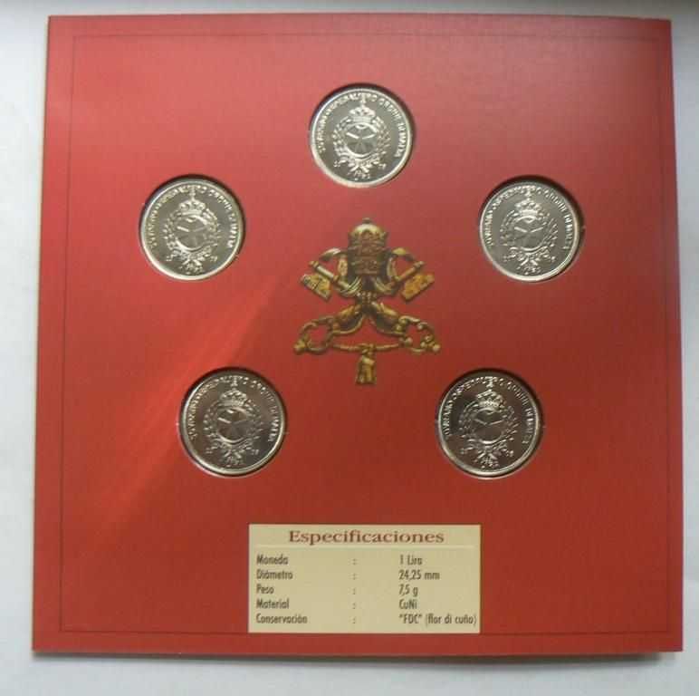 Мальта Набор монет 1 лира 2005 г.